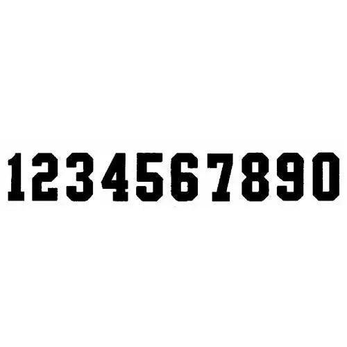 4" Full Block Stencil #1 4401