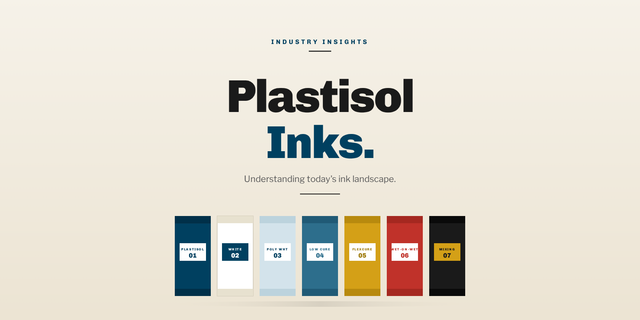 Understanding Today's Plastisol Ink Landscape