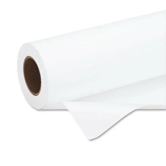 GF Concept 201 Matte White Vinyl 54" x 150' Clear Perm Adhesive 3.4 Mil