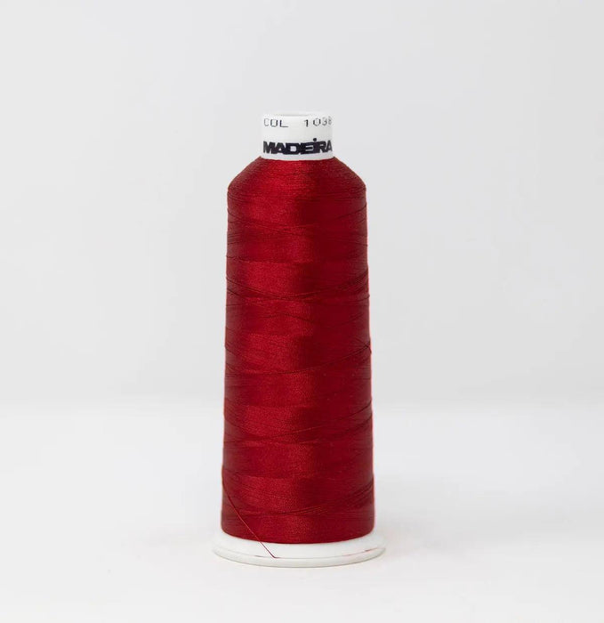 Madeira Rayon 1038 Barn Red Embroidery Thread 5500 Yards Madeira