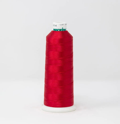 Madeira Rayon 1184 Scarlet Rose Embroidery Thread 5500 Yards Madeira