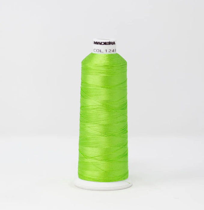 Madeira Rayon 1248 Margarita Lime Embroidery Thread 5500 Yards