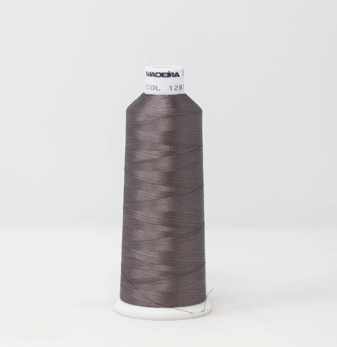 Madeira Rayon 1287 Gun Metal Embroidery Thread 5500 Yards