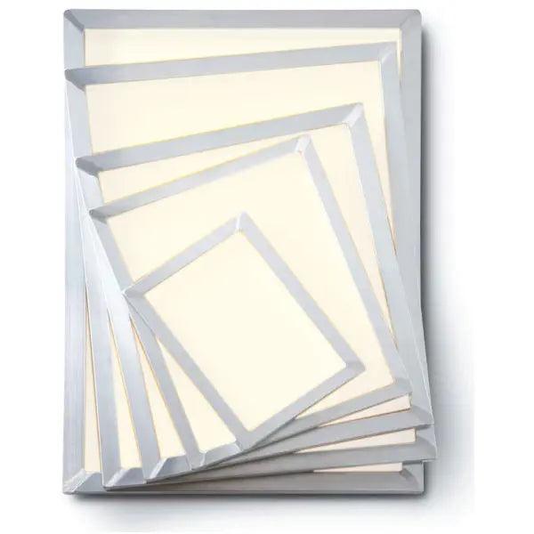 NT 23" x 31" OD 125 White Mesh Alum Frame