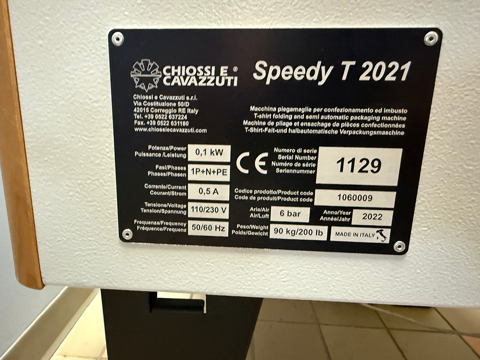 Used - Speedy T Automatic Folder Machine - $8,999