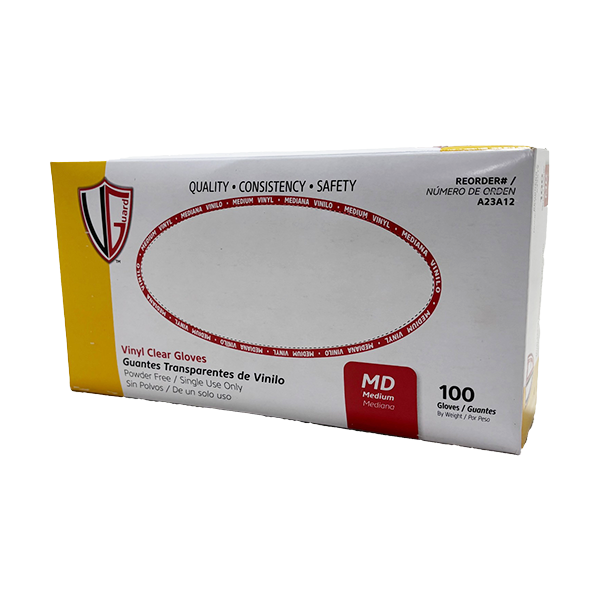 Vinyl Gloves MED - 100ct Box