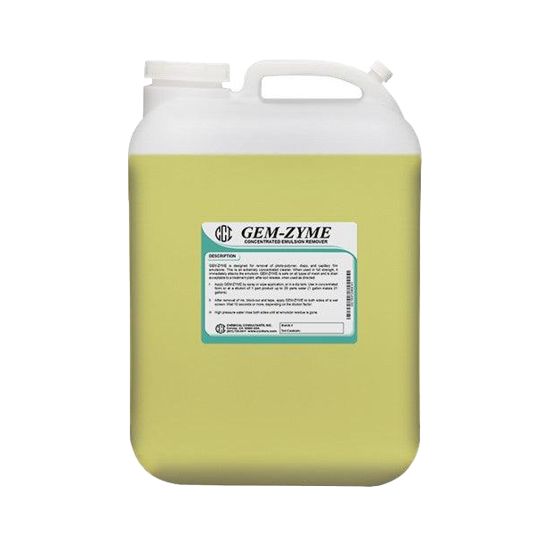 CCI Gem-Zyme Emulsion Remover 1:5 Mix Ratio - 5 Gallon